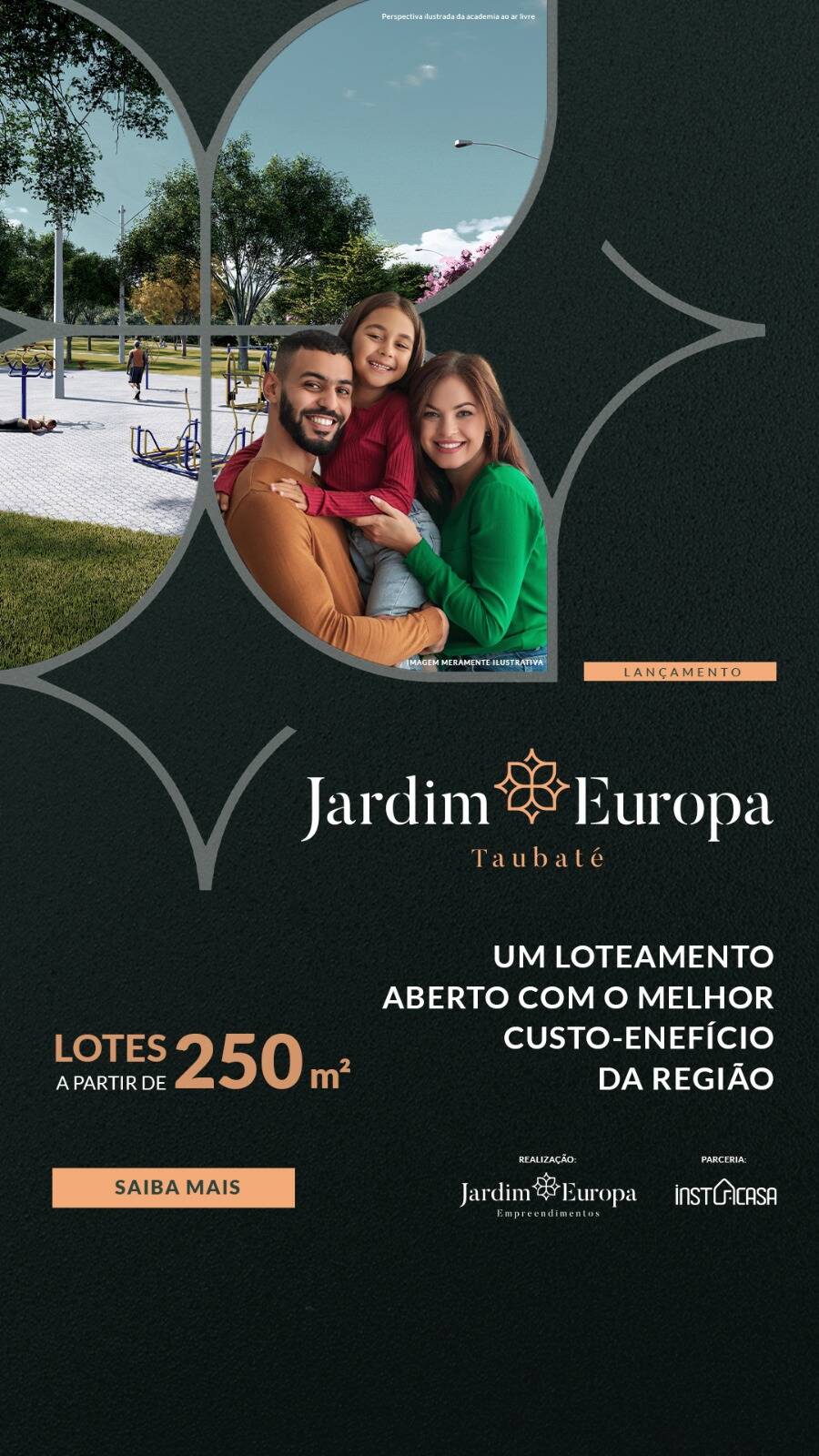 Lotes de 250 m² no Jardim Europa em Taubaté