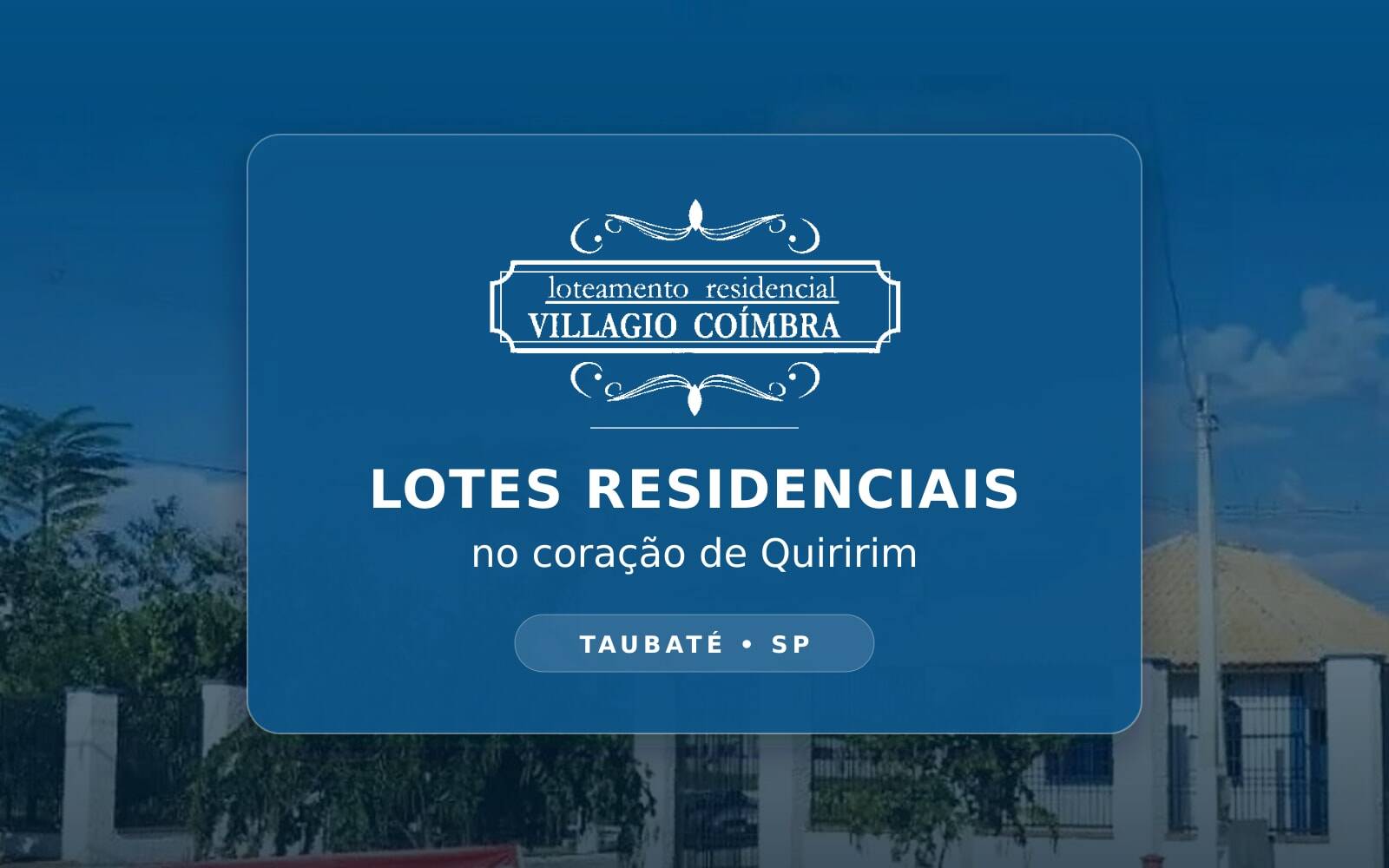 Terreno à venda Residencial Villagio Coimbra em Quiririm, Taubaté 152m2
